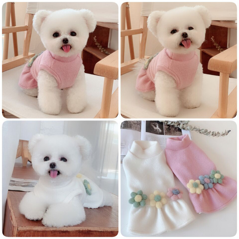 Jesenné šaty pre malých psov, mačky, čivavy, yorkshirského psa, oblečenie pre yorkshirského psa, pomeraniana, bišóna, pudla, bradáča, šteňaťa, oblečenie pre psov, kostým pre domáce zvieratá