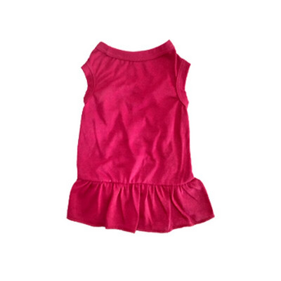 Volánové šaty Oblečenie pre psov Mäkká vesta Sukňa Sukňa pre psov Jarné a letné jednofarebné šaty pre psov