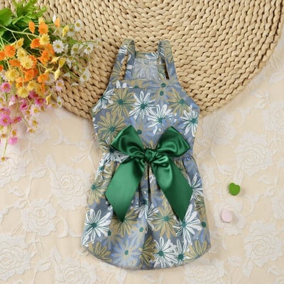 Καλοκαιρινό φόρεμα για σκύλους Μικρό λουλουδάτο φόρεμα για σκύλους πριγκίπισσας για σκύλους Φούστα καλοκαιρινά νυφικά για σκύλους πριγκίπισσας York ρούχα Φόρεμα για κατοικίδια