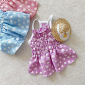 Star Print Koerariided Lemmiklooma lilla Printsessi seelik Kaisu suveriided Kutsikakleit kui karu õhuke pullover Lemmikloomatooted