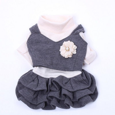 Animal de companie Rochie pentru pisici Hanorac pentru animale de companie Design cu flori Haina pentru caine de companie Jacheta pentru catel Imbracaminte de toamna 4 marimi