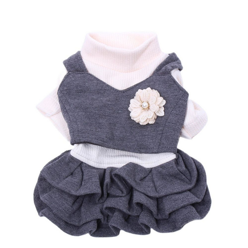 Animal de companie Rochie pentru pisici Hanorac pentru animale de companie Design cu flori Haina pentru caine de companie Jacheta pentru catel Imbracaminte de toamna 4 marimi