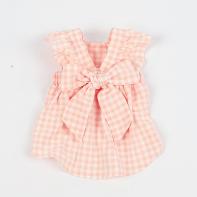 Kockovaná mašľová sukňa Oblečenie pre domáce zvieratá Oblečenie pre mačky a psy Šaty pre plyšových bišonov Sukňa pre mačky Oblečenie pre dievčatá so psami Šaty pre šteniatka Oblečenie pre dievčatá so šteniatkami