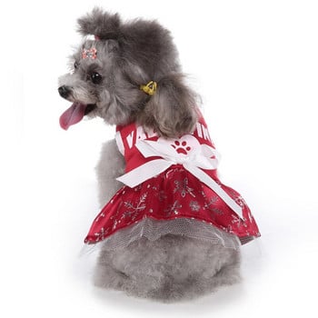 Χαριτωμένα φορέματα αποκριάτικων κατοικίδιων γατών για ρούχα μικρού σκύλου Χριστουγεννιάτικο φόρεμα φόρεμα γάτας Cosplay φόρεμα φούστα για σκύλους κουτάβι Τσιουάουα