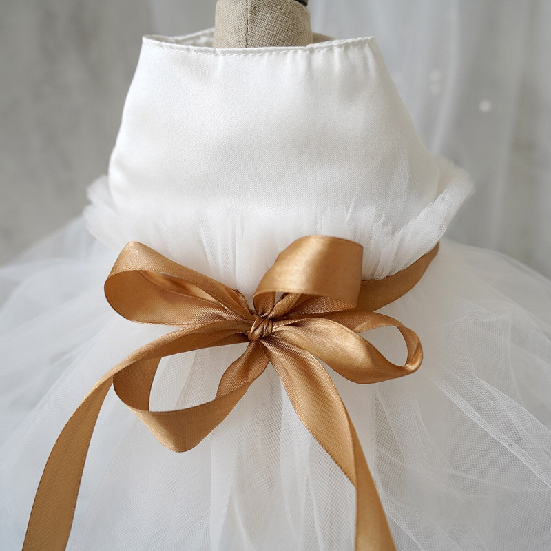 2022 Νέα χειροποίητα καθαρά λευκά νυφικά για σκύλους κατοικίδιων ζώων Κομψά κεντημένα με δαντέλα πεταλούδα Φούστες για κατοικίδια για μικρά ρούχα σκυλιών Poodle