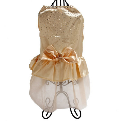 2022 haine pentru câini rochie de prințesă rochie strasuri strălucitoare din tifon pentru câini de talie mică, mijlocie, fundă minunată, fustă bichon chihuahua