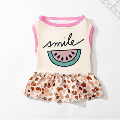 Graži šunų suknelė mažiems šunims Čihuahua mopso drabužiai Miela princesės suknelė šuniuko liemenė sijonas madingi nėrinių dizainai šunų drabužiai