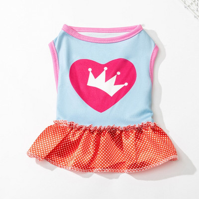 Graži šunų suknelė mažiems šunims Čihuahua mopso drabužiai Miela princesės suknelė šuniuko liemenė sijonas madingi nėrinių dizainai šunų drabužiai