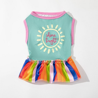 Graži šunų suknelė mažiems šunims Čihuahua mopso drabužiai Miela princesės suknelė šuniuko liemenė sijonas madingi nėrinių dizainai šunų drabužiai