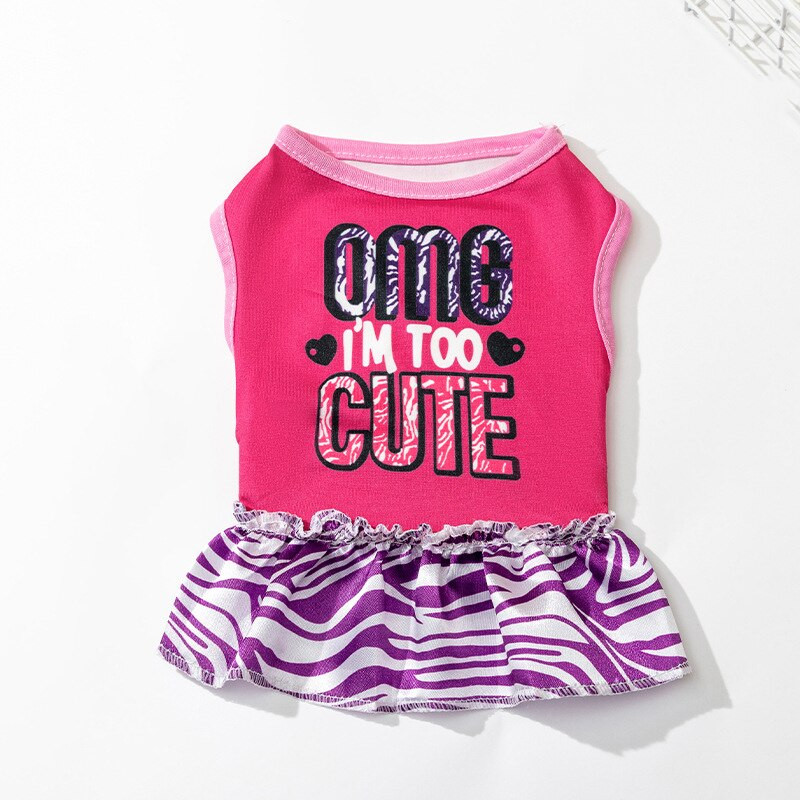 Graži šunų suknelė mažiems šunims Čihuahua mopso drabužiai Miela princesės suknelė šuniuko liemenė sijonas madingi nėrinių dizainai šunų drabužiai