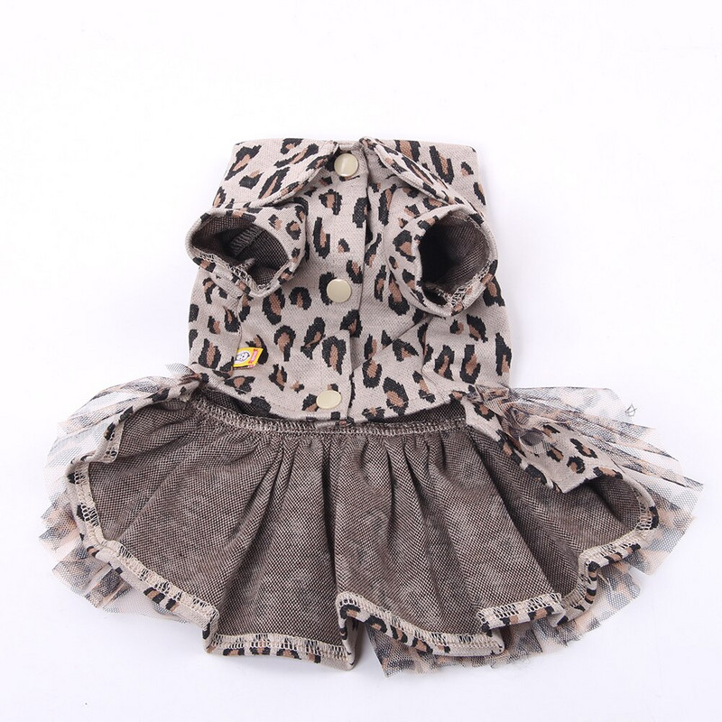 Hercegnő kutya macska ruha Tutu kisállat kölyök esküvői/buli szoknya ruha Lepord Design 6 méret