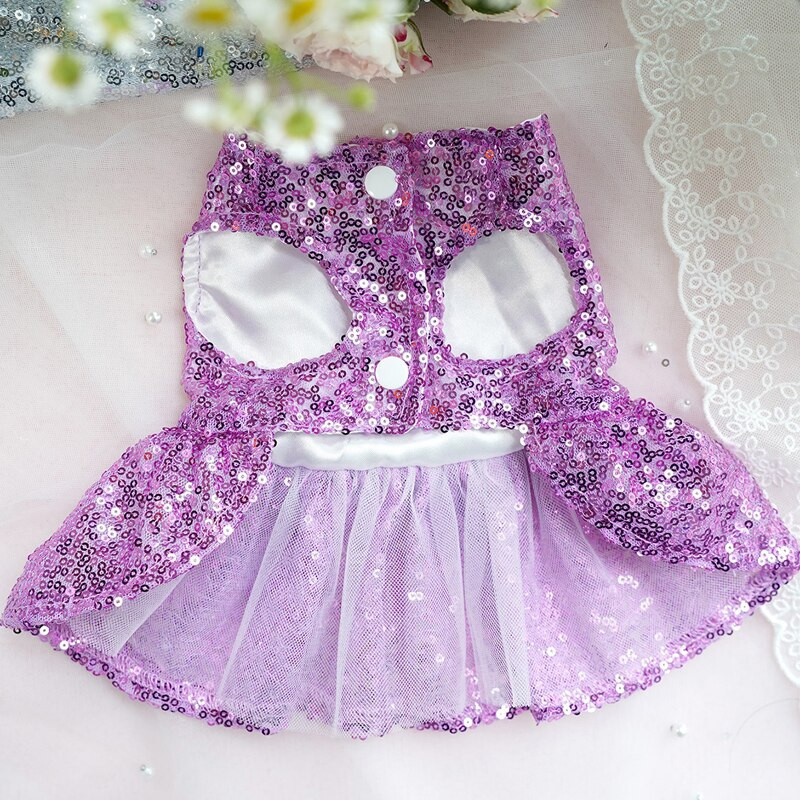 Luksuslikud printsessi pulmapruudi koerakleidid väikestele koertele Suvine litriga kleit Koerariided chihuahua tüdruku kutsikarõivastele