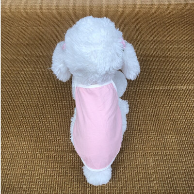 Rochie cu dungi Îmbrăcăminte pentru animale de companie Câini Bretele Vestă pentru haine pentru câini Costum mic Bulldog francez de vară Negru Alb Guler pentru fată Perro