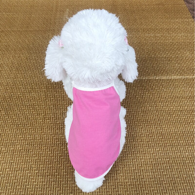 Rochie cu dungi Îmbrăcăminte pentru animale de companie Câini Bretele Vestă pentru haine pentru câini Costum mic Bulldog francez de vară Negru Alb Guler pentru fată Perro