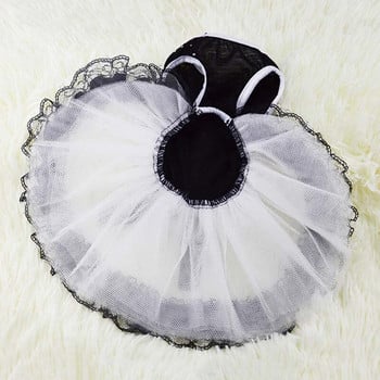 Μαύρο-λευκό Διαμαντένιο Φορέματα για σκύλους Καλοκαιρινά Μικρά Ρούχα Σκύλων Ropa Perro Chihuahua Φούστα από τούλι Χαριτωμένο φόρεμα για κουτάβι Yorkshire Pet Clothes