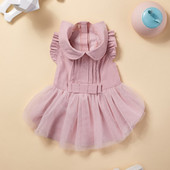 UFBemo šunų rožinė suknelė kačių Kalėdų Disfraz Perro mažiems šunims Vestuvinės suknelės augintiniui Vestido Chihuahua