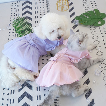 UFBemo Dog ροζ φόρεμα Γάτα Χριστουγεννιάτικη Disfraz Perro για μικρά σκυλιά Νυφικά για Pet Vestido Chihuahua