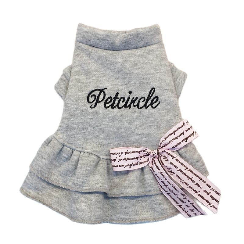 Väikese koera kassi kleit T-särk Kirjad ja vibud Lemmiklooma kutsikate kampsun, kapuuts Sügis-/kevadriided, rõivad 5 suurust