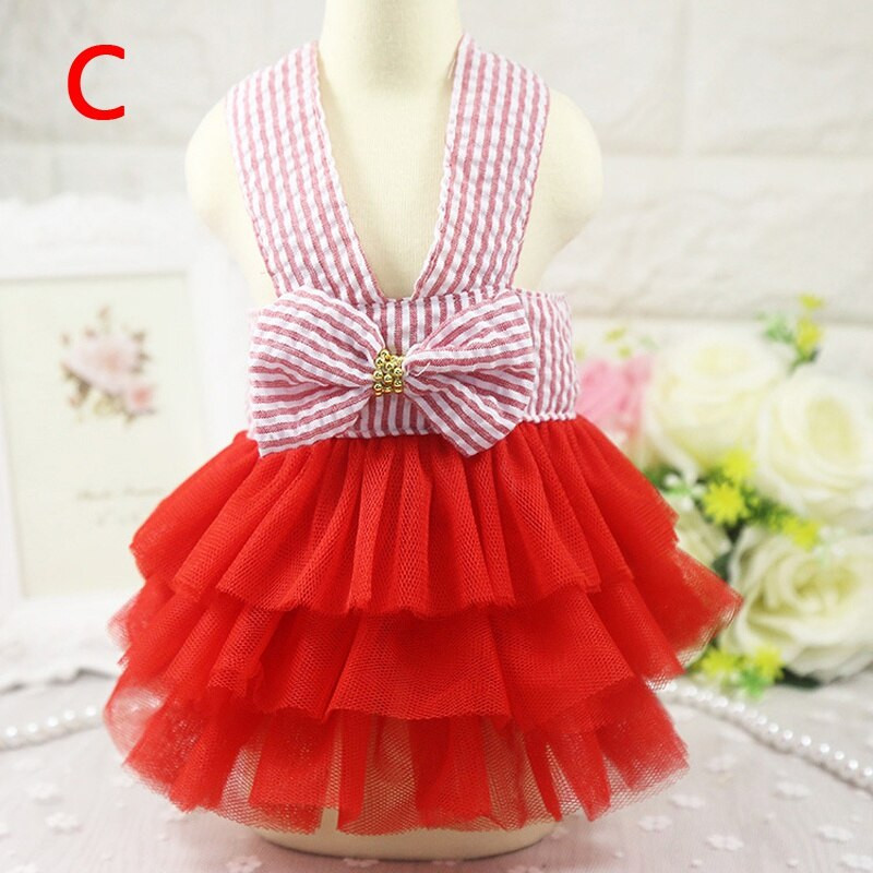 Tinute Catel Fata Fusta Caine Printesa Rochie Tutu pentru Caini Mici Rochie Harness Haine de vara