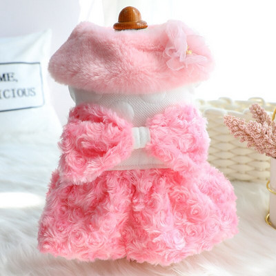 Rochie pentru câini Haine pentru animale de companie pentru câini și pisici Haine pentru câini Palton pentru pisici Yorkshire Chihuahua Fusta de iarnă Rochie pentru cățeluș