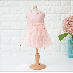 Klasična haljina za pse za kućne ljubimce, ružičasto-bijele čipkaste haljine, princeza za male štence, mačke, čivava, pudla, zvijezda, haljine za zabave, pas