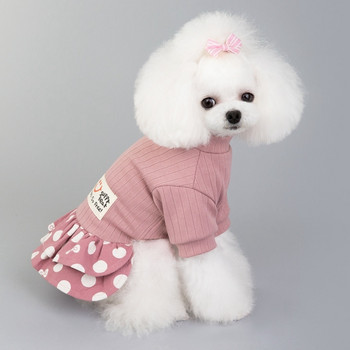 Χειμερινά ρούχα για σκύλους Παλτό φόρεμα για σκύλους γάτα Παχύ ρούχα για κουτάβια αρκουδάκια κανίς Πουκάμισο για σκύλους μικρό κατοικίδιο