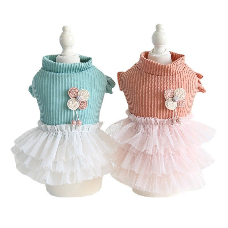 Mäkká gázová sukňa, jeseň/zima 2022, oblečenie pre mačky, psy, princeznovské šaty, módne dievčenské doplnky z Yorkshire kostýmu