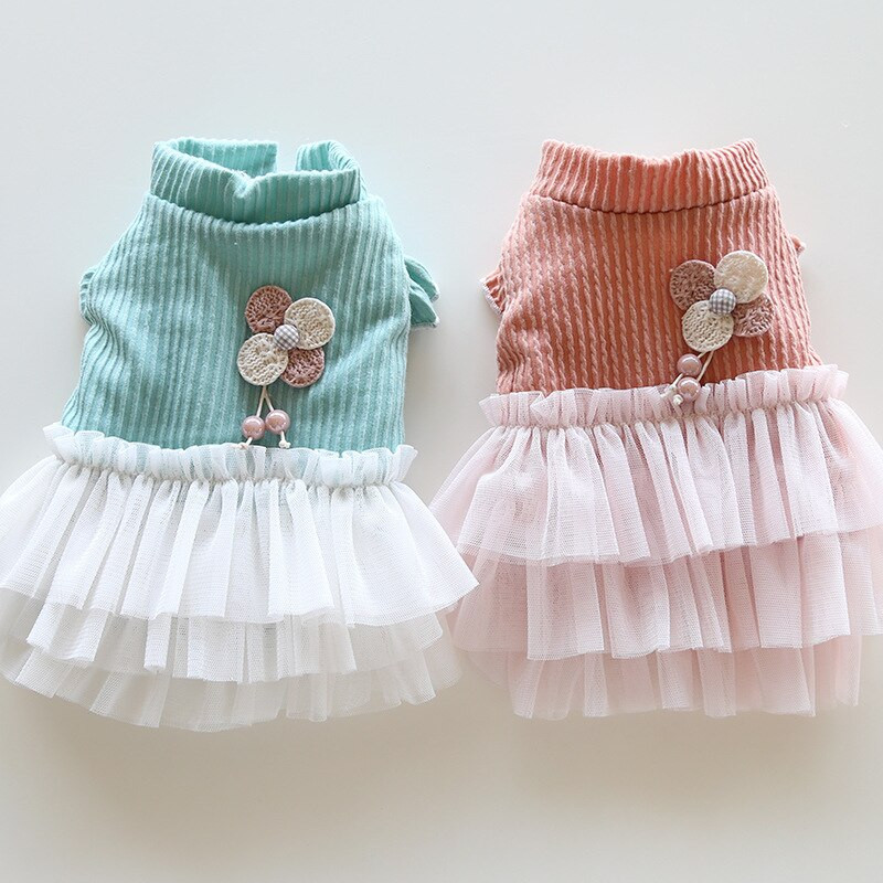 Mäkká gázová sukňa, jeseň/zima 2022, oblečenie pre mačky, psy, princeznovské šaty, módne dievčenské doplnky z Yorkshire kostýmu