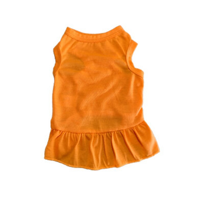 Priedušné volánikové šaty pre psov, mäkká vesta, sukňa, látkový kostým pre domáce zvieratá, jar a leto, jednofarebné šaty pre psov pre čivavu