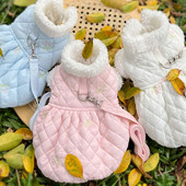 Talvine koerakleit Kass Kutsikas Koer Rihm Plii Yorkshire Pomeranian Shih Tzu Malta Bichon Puudel Soojad koerarõivad Lemmiklooma mantlid Riided