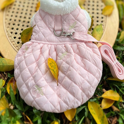 Talvine koerakleit Kass Kutsikas Koer Rihm Plii Yorkshire Pomeranian Shih Tzu Malta Bichon Puudel Soojad koerarõivad Lemmiklooma mantlid Riided