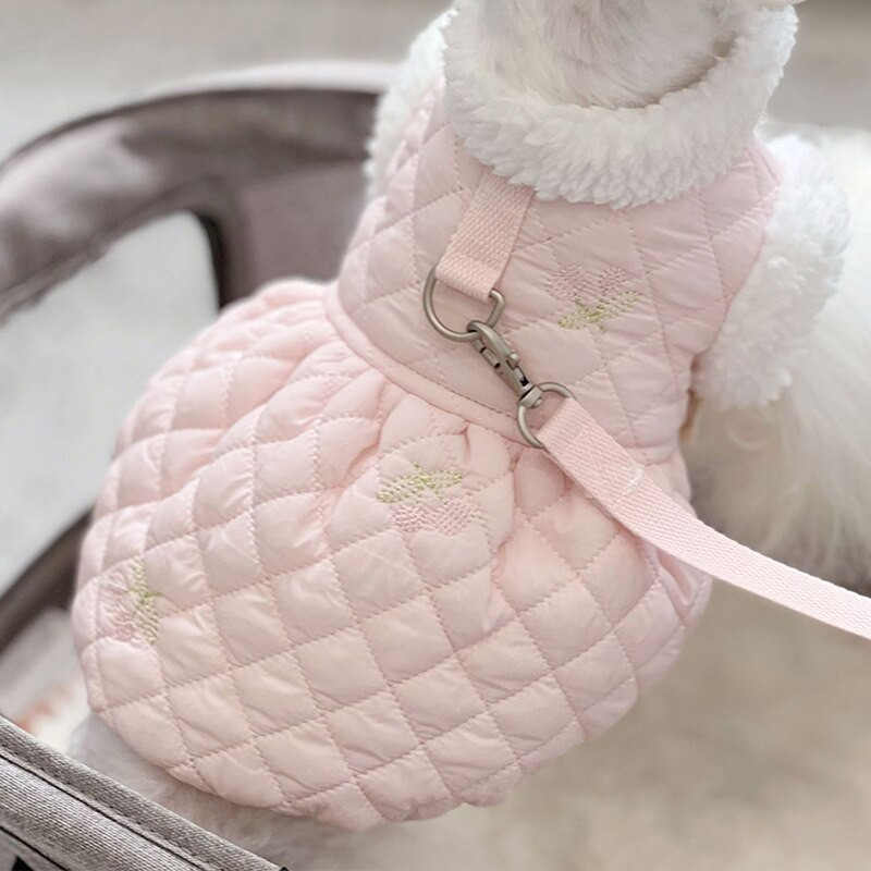 Talvine koerakleit Kass Kutsikas Koer Rihm Plii Yorkshire Pomeranian Shih Tzu Malta Bichon Puudel Soojad koerarõivad Lemmiklooma mantlid Riided