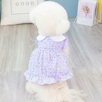 Λευκό ροζ γλυκό νυφικό με παπιγιόν για σκύλους Πριγκίπισσα φόρεμα σκυλιών Ρούχα για μικρά σκυλιά Νυφική φούστα για κουτάβι Ρούχα τσιουάουα