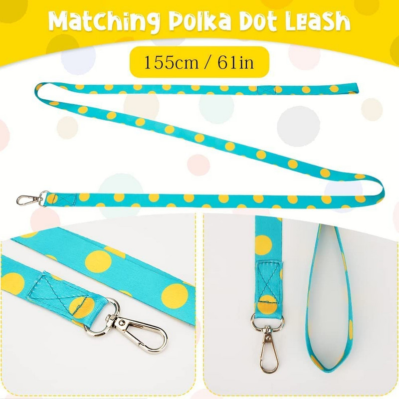 Rochie de lux pentru câini cu fundătură pentru câini mici de vară Yorkie Chihuahua Fată Cățeluș haine pentru câini Set rochie și lesă cu ham prințesă