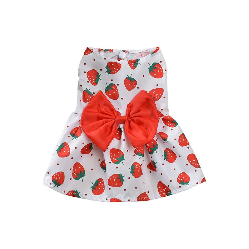 Snap Style Cvjetna haljina za pse Mašna Haljina za princeze Suknja za pse Proljeće Ljeto Vjenčanice Slatki psi Suknja za mačke Odjeća za kućne ljubimce