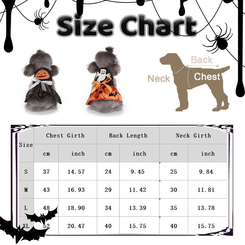 Šuns suknelė Helovinas Moliūgas Šikšnosparnis margintas sijonas Kalėdų kostiumų festivalis Cosplay Drabužiai Naminių gyvūnėlių daiktai Cat Yorkie Chihuahua Drabužiai