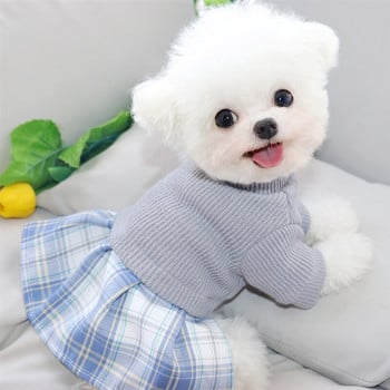 Φόρεμα για ζευγάρια για κατοικίδια Pomeranian Φόρεμα για κουτάβι Χειμερινή φούστα Teddy Princess Dress Than Bear Warm S-2XL