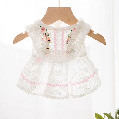 Sukňa Daisy pre domáce zvieratá, oblečenie pre psov, módne šaty, oblečenie pre psov, super malý kostým, roztomilý bavlnený čivava, letné žlté dievča, maskoty