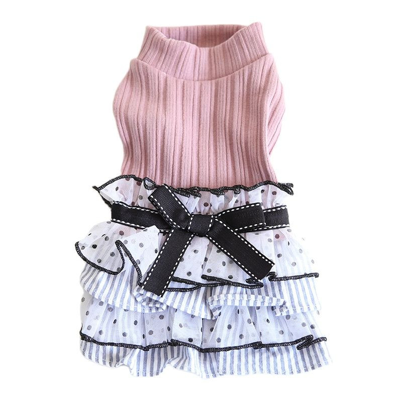 Koerte ja kasside kleit Täpiline disain Lemmiklooma kutsikasärk Kevad/suvi riided Riietus 5 suurust 2 värvi