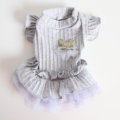 Uus koera kassi kleit seelik lemmiklooma kutsika särk Kevad/suveri riided 5 suurust 2 värvi