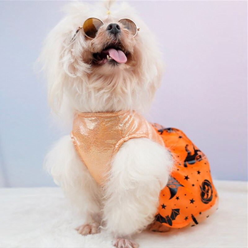 Smiješne haljine za mačke za kućne ljubimce za Noć vještica Odjeća za male pse Cosplay kostim za mačke Božićna suknja Haljina za psa Puppy Chihuahua