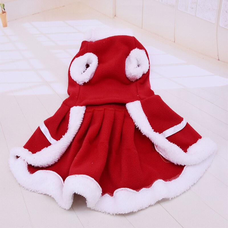 haină de Crăciun pentru animale de companie haine rochie pentru câini iarnă disfraz perro rochie de Crăciun haină culoare solidă hanorac vestă animale de companie pisică caldă #09