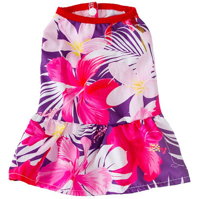 Mini rochie de prințesă cu imprimare dulce pentru câine, costum de pisică pentru animale de companie, rochie de primăvară de vară pentru câini de talie mică, haine pentru câini Chiahuhua, rochii