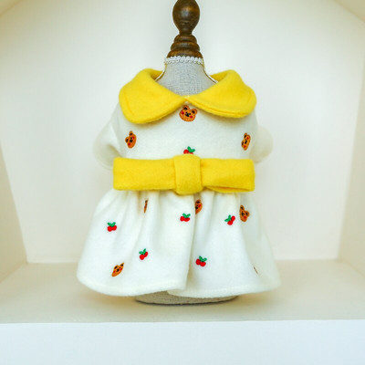 PETCIRCLE Koerariided Juust Bowknot Karu Villane Kleit Sobib väikesele koerale Kutsikas Lemmikkass Kõik aastaajad Lemmikloom armas kostüüm Lemmiklooma mantel seelik