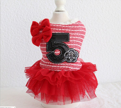 Módne svadobné párty dievčatá domáce zvieratá šaty zimný teplý hrubý kabát s mašľou samica Yorkshire Chihuahuwa jeseň/zima oblečenie pre mačku a psa