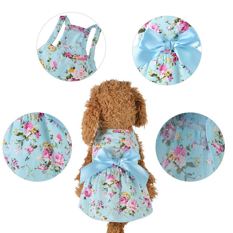 Suvised lemmikloomariided Dot Dog Kleit Koertele Seelik Suveprintsess Koerte Pulmakleidid York Riided Koertele Seelikud Lemmikkleit