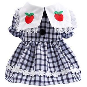 Pekný pár oblečenia pre psov Kahai čipkované tričko pre psov, retro spodný kabát pre malé psy Chiwawa šteniatka, trenčkoty