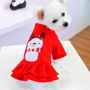 Χριστουγεννιάτικα ρούχα για σκύλους Νέα αστεία ρούχα για σκύλους Χριστουγεννιάτικη διακόσμηση Χειμερινό φόρεμα για μικρά σκυλιά Στολή για κουτάβι γάτα για το νέο έτος