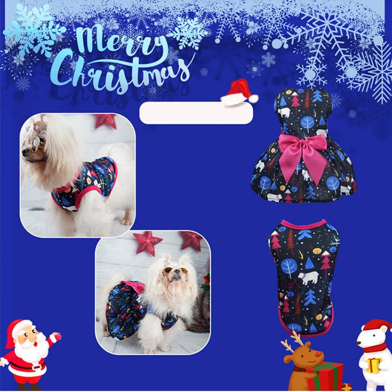 2022 Crăciun iarnă rochii pentru câini pentru câini mici de Crăciun cosplay rochie pentru animale de companie rochie de prințesă fantezică pentru cățeluș Bichon Spitz