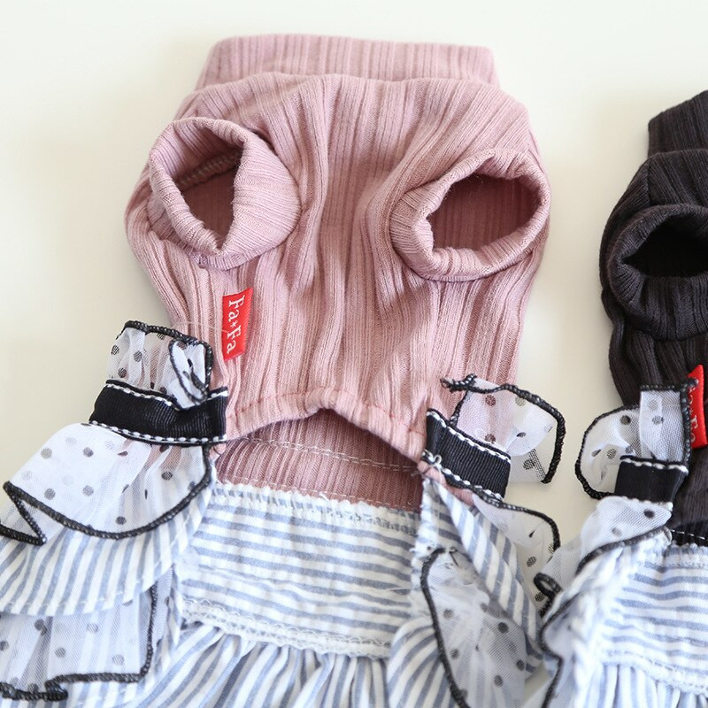 Dievčenské šaty s mašľami a tutu sukňou pre psov, ružovo-čierna vesta, oblečenie pre bišonov, veľkosť XS-XL, kostým čivavy pre malé mačky, šaty pre domáce zvieratá